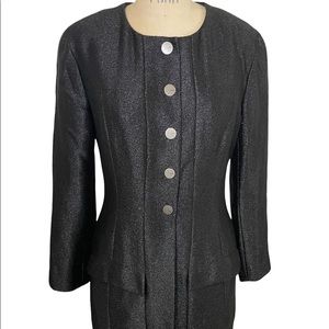 Chanel 90’s trench coat jacket black size 40 fall 1999 pristine